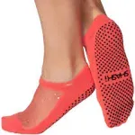 Shashi Star Woman’s Mesh Top Grip Socks with Rhinestones Coral / SM