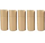 Empty Kraft Paper Jar Tube Cardboard Boxes,Essential Oil Bottle Packaging Box Gift Paper Tube Packing Box With Lid Round Paper Cardboard Boxes,5pcs (20ML)